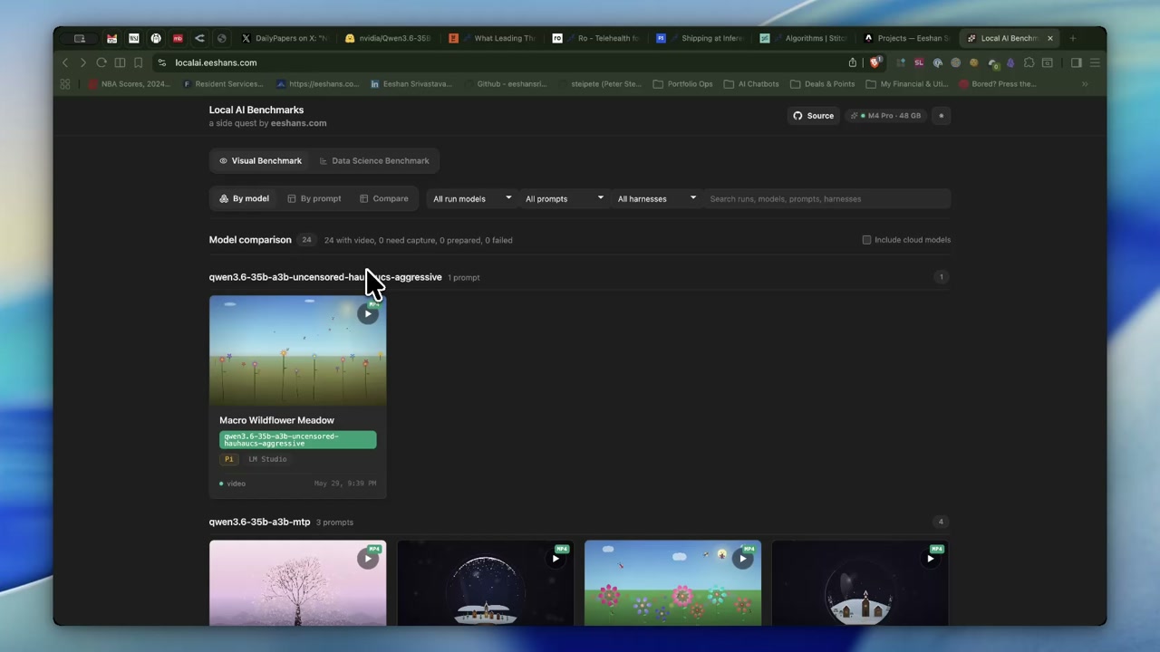 Local LLM Visual Bench screenshot